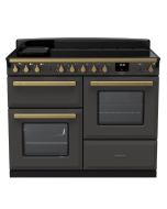 Rangemaster ESDLO110EIPSLT/AB1 110cm Wide Induction Range Cooker OC - Slate / Antique Brass - A Rated
