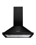Rangemaster RHDC60BL/C 60Cm  Chimney Hood Black  - Chrome Badge