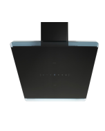 CDA EXG60BL 60cm Angled Chimney Cooker Hood - Black A Rated