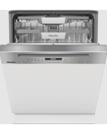 Miele G7210 SCI CLST Semi Integrated Dishwasher, 14 Place Settings, Clean Steel A Rated