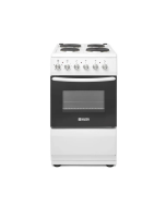 Haden HES051W 50cm Single Oven Electric Cooker with Sealed Plate Hob - White A Rated