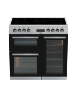 Beko KDVC90X 90cm Double Oven Range Cooker with 5 Zone Ceramic Hob