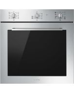 Smeg SF64M3TVX Cucina 60cm Built-In Single Oven, Stainless Steel A Rated