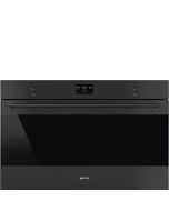 Smeg SFP9302TN Classic Built-In 90cm Single Ovens Pyrolytic Self Cleaning Single Oven Matte Black A+ Rated