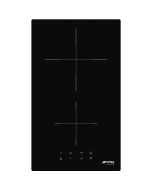 Smeg SI2321D 30cm Induction 2 Zone, Ultra-low profile Domino Hob, Black