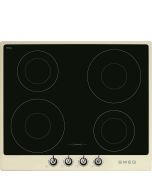 Smeg SI964PM 60cm 4 Zone Victoria Induction Hob, Black - Cream