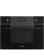 Smeg SO4101M1B3 Linea 45cm Compact Built-In Oven & Micro combi Microwave, Black