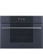 Smeg SO4102M1G Linea 45cm Compact Built-In Oven & Micro combi Microwave, Neptune Grey