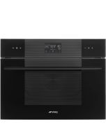 Smeg SO4102S3B3 Linea 45 Compact Steam100 Oven, Black A+ Rated