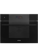 Smeg SO4104S4PB3 Linea 45 Compact Steam100 Pro Oven, Black A++ Rated