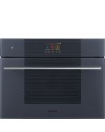Smeg SO4104S4PG Linea 45 Compact Steam100 Pro Oven, Neptune Grey A++ Rated