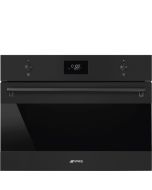 Smeg SO4301M1N Classic 45cm Compact Built-In Oven & Micro combi Microwave, Matte Black