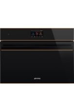 Smeg SO4604S4PNR Dolce Stil Novo 45 Compact Steam100 Pro Oven, Black A++ Rated
