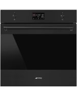 Smeg SO6302M2N Classic 60cm Built-In Combi Microwave, SpeedwaveXL Single Oven with Vapor Clean, Matte Black