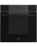Smeg SOP6104S2PB3 Linea 60cm Built-In SteamOne Single Oven with Pyrolytic Cleaning, Black A+ Rated