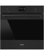 Smeg SOP6302S2PN Classic 60cm Built-In SteamOne Single Pyrolytic Oven, Matte Black A+ Rated