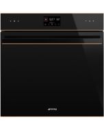 Smeg SOP6602TNR Dolce Stil Novo 60cm Built-In Traditional pyro Single Oven, Black - Copper Trim
