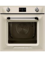 Smeg SOP6902S2PP Victoria 60cm Built-In SteamOne Single Oven with Pyrolytic Cleaning, Cream A+ Rated