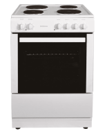 Statesman NAPIER60EW Single Cavity Electric Cooker, 4 Zones, 60cm Wide In White