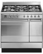 Smeg SUK92MX9-1 90cm Concert Dual Fuel Range Cooker Stainless Steel