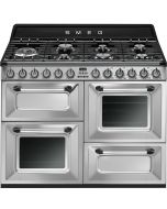 Smeg TR4110X-1 110cm Victoria Dual Fuel Range Cooker Stainless Steel