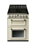 Smeg TR62IP2 Victoria Cream Induction Electric Cooker Double Oven, A Rated