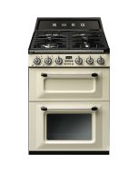 Smeg TR62P 60 cm Victoria Dual fuel Cooker with Gas Hob In Cream
