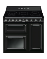 Smeg TR93IBL2 90cm Victoria Electric Range Cooker Black