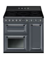 Smeg TR93IGR2 90cm Victoria Electric Range Cooker Slate Grey