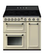 Smeg TR93IP2 90cm Victoria Electric Induction Range Cooker Cream