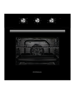 Statesman BSF160BL Built-In Single Cavity Fan Oven, 70 Litre in Black