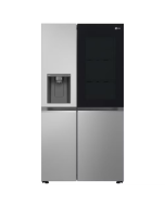 LG GSGV80PYLL 635L InstaView™ American Style Side-By-Side Fridge Freezer, Prime Silver