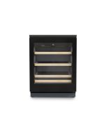 Liebherr UWGB3631 Built-In Under Wine Cooler - Black / Glass Door - F Rated