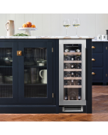 Caple WI3125 295mm Wide Undercounter Built In  Single Zone Wine Cooler Stainless Steel