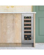Caple WI3150 Undercounter Built In Single Zone Wine Cooler Stainless Steel