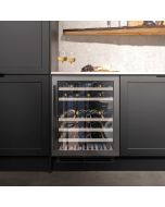 Caple WI6135GM Undercounter Built In Dual Zone Wine Cooler Gunmetal