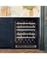 Caple WI6155BG Undercounter Built In Dual Zone Wine Cooler Black Glass