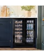 Caple WI6235BG Undercounter Dual Zone Side by Side Wine Cooler Black