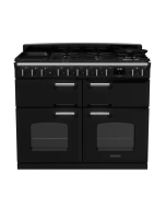 Rangemaster CLDLB110DFPGBL/CM1 Classic Deluxe BC 110 DF Dual Fuel Range Cooker Gloss Black Chrome