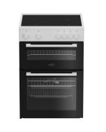 Zenith ZET605W 60cm Double Oven Electric Ceramic Cooker - White
