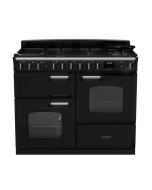 Rangemaster CLDLO110DFPCBL/CM1 Classic Deluxe OC 110 DF Dual Fuel Range Cooker Charcoal Black Chrome