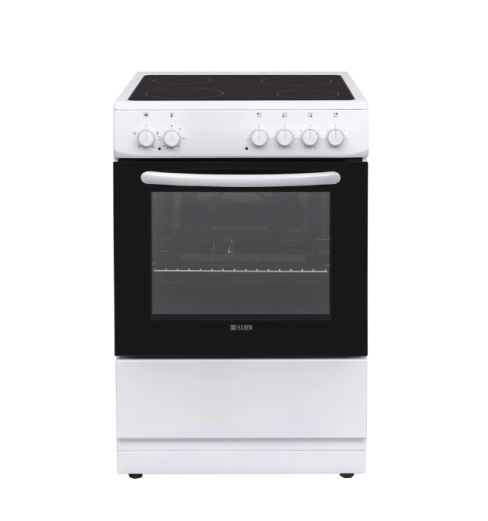 Haden HC61SW 60cm Ceramic Single Oven Cooker in White A Rated