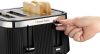 Russell Hobbs 26770 Bronte Matte Black 4 Slice Toaster