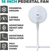 Tower PT633000 6" White Pedestal Fan