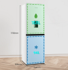 Fridgemaster MC55240DE Non-Plumbed Freestanding Fridge Freezer, Manual Defrost – White