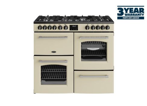 Belling BEL RCA FARMHOUSE 100DF CRM Dual Fuel Range Cooker