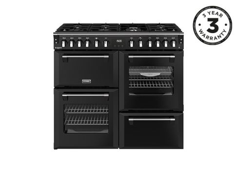 Stoves ST DX RCA RICH 100DF BLK Dual Fuel Range Cooker