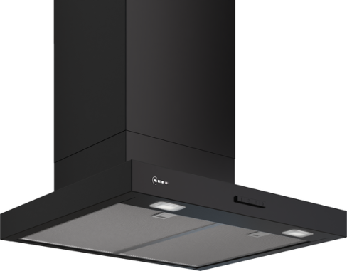 Neff D65BCC2S0B 60cm wide Chimney Hood - Black - B Rated