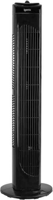 igenix DF0029BL Tower Fan, Oscillating, 29 Inch, 3 Speed in Black