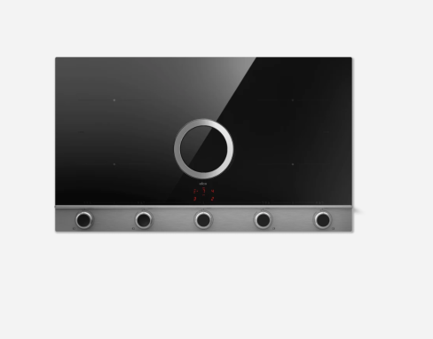 Elica NT-UNP-EVO-SS 90cm Wide Venting 4 Zone Hob - Black / Stainless Steel - A++ Rated with 2 Bridge Zones